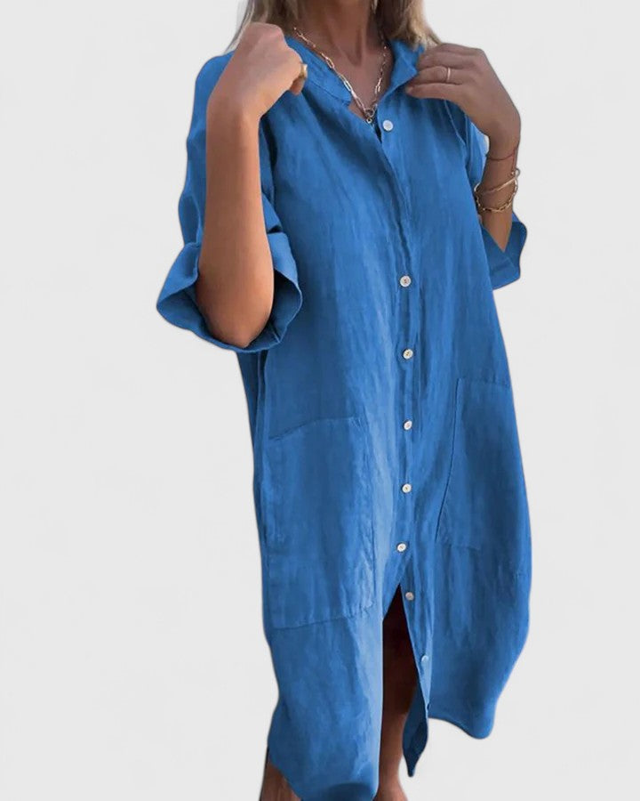 Marella - Linen Shirt Dress