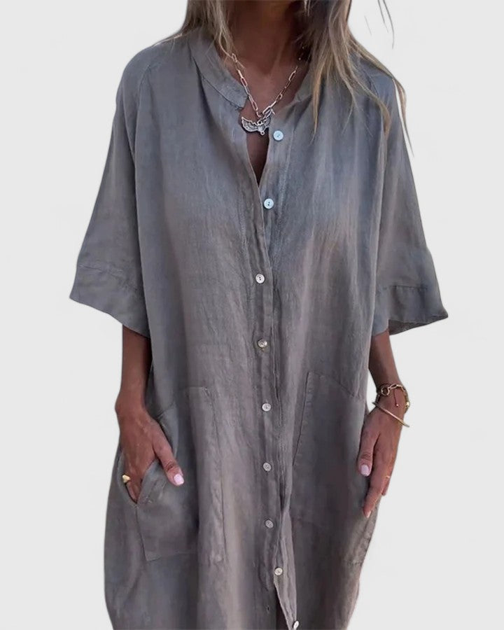 Marella - Linen Shirt Dress