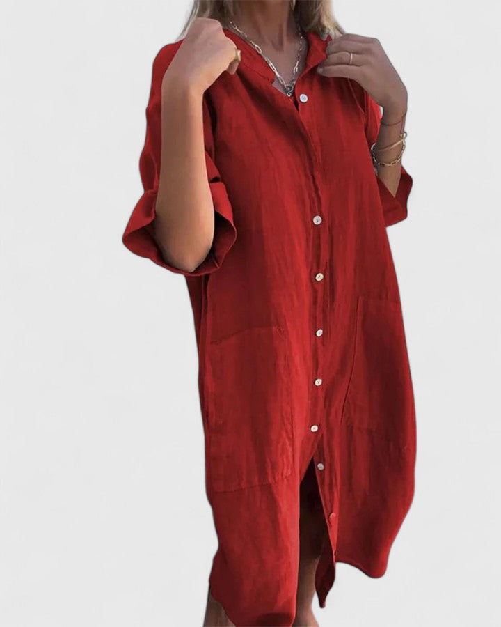 Marella - Linen Shirt Dress