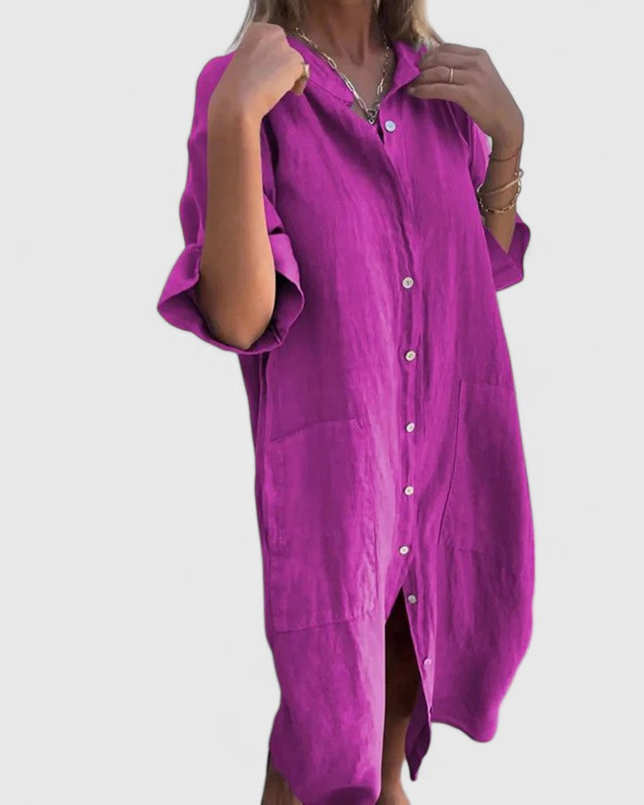 Marella - Linen Shirt Dress