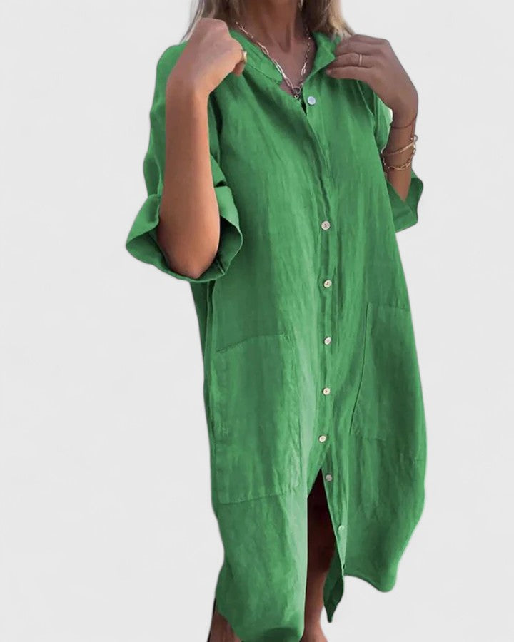 Marella - Linen Shirt Dress