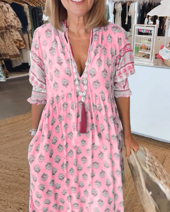 Lila | Casual V-neck Dress
