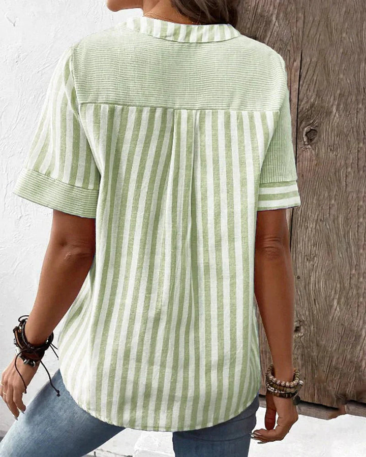 Helene | Women's Soft Striped Blouse