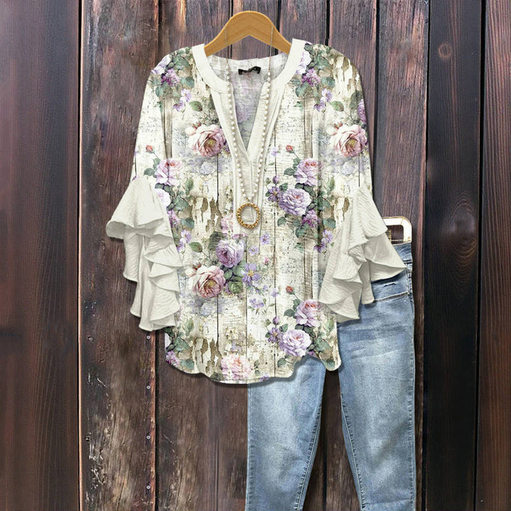 Elodie | Casual Floral Print Blouse