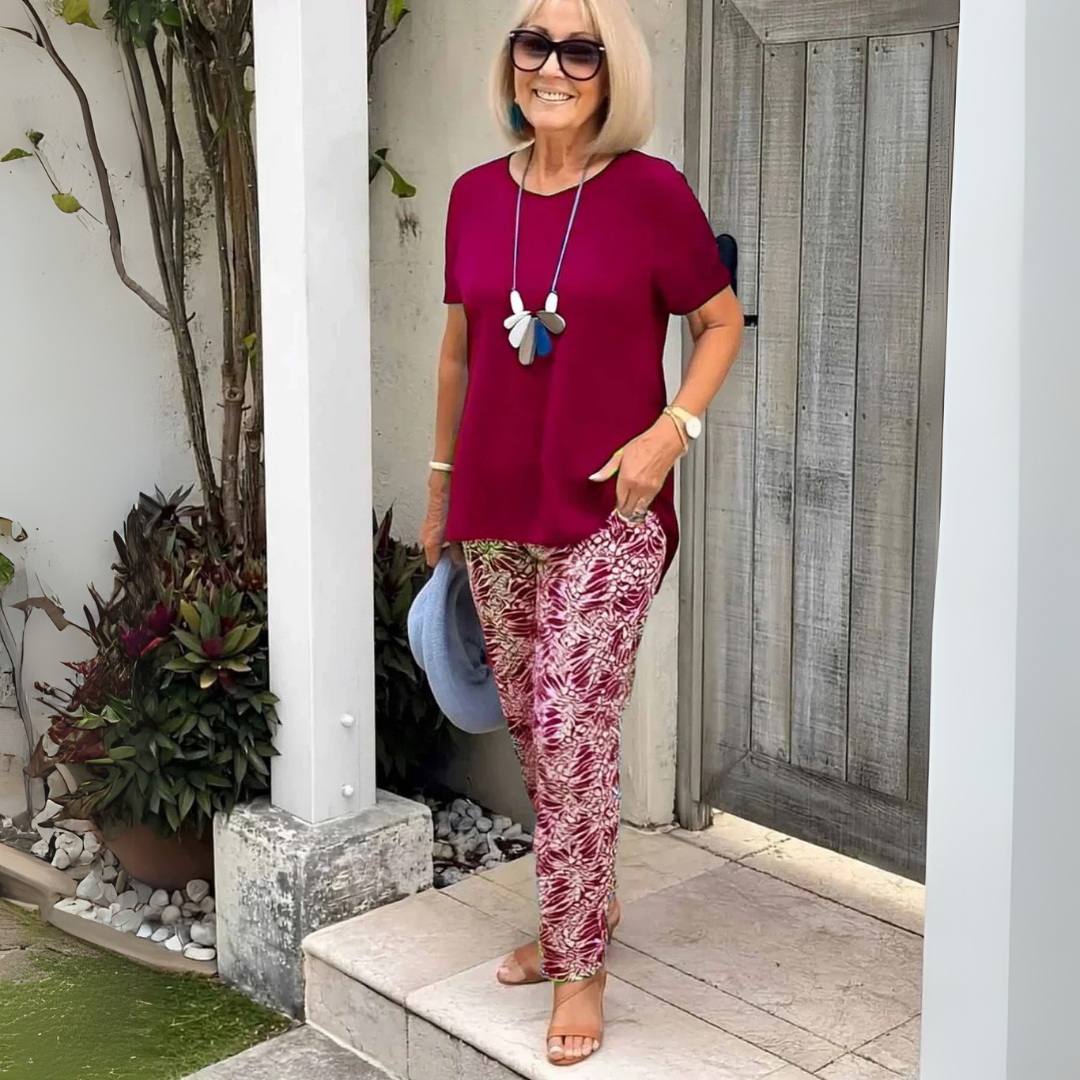 Allegra | Cotton-Blend Two-Piece Set – Effortless Elegance and All-Day Comfort