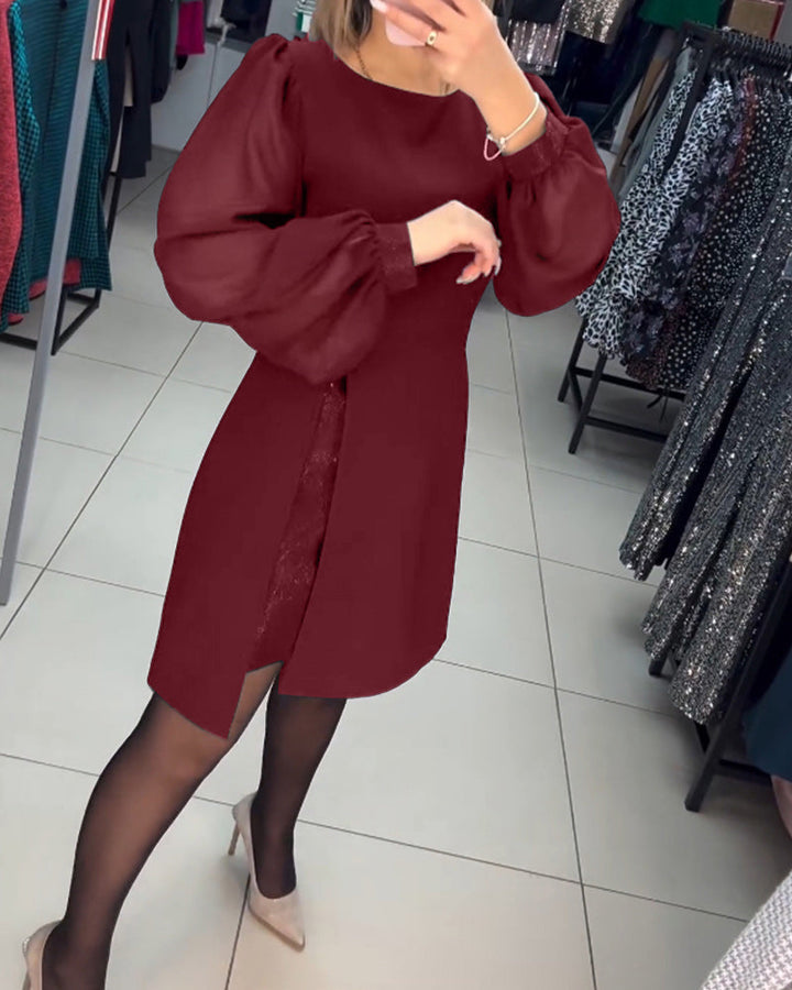 Lina | Elegant Solid-Coloured Dress