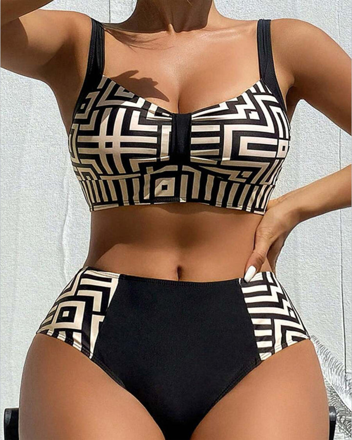 Claire - Chic Two-Piece Printed Bikini