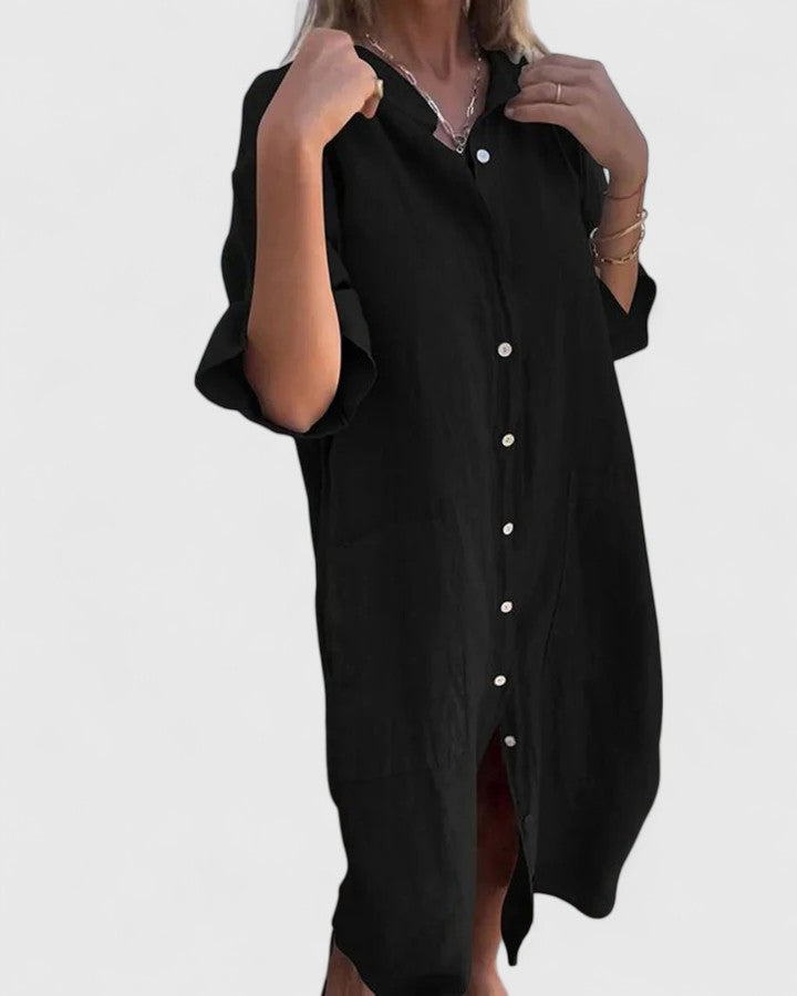 Marella - Linen Shirt Dress