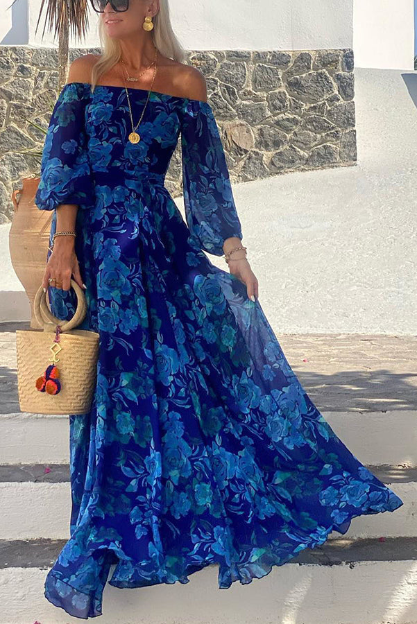 Calista | Off-Shoulder Floral Maxi Dress