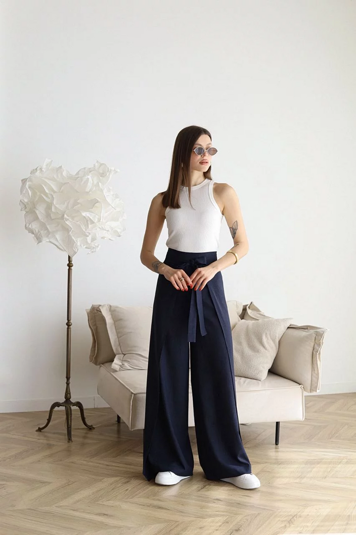 Valentina™ | Wide Linen Pants