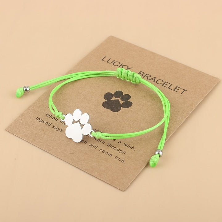 Lucky Paw Bracelet with Adjustable Cord Birgitte in Rosendal