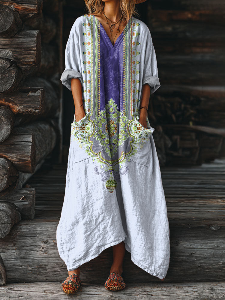 Neri | Vintage Boho Dress with Pockets