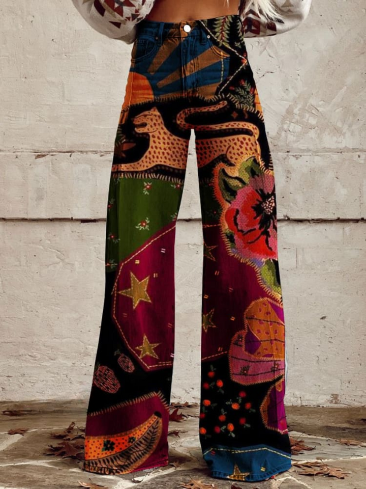 Siena | Retro Wide-Leg Trousers