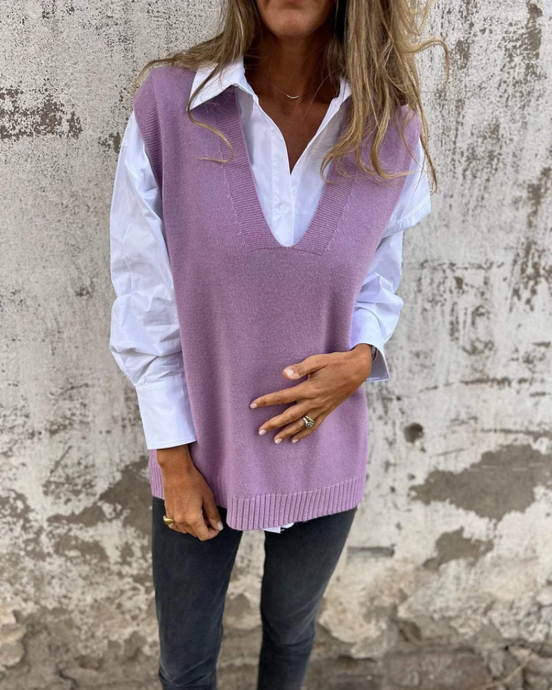 ALISA - Knit Sweater Vest