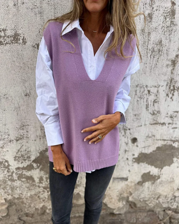 ALISA - Knit Sweater Vest