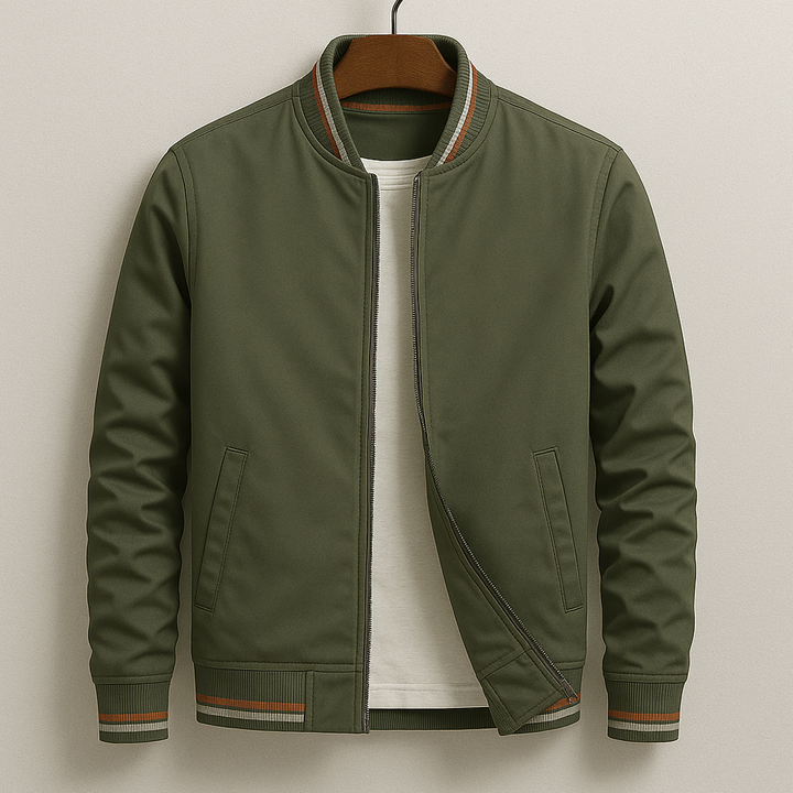 Gleb – Stylish Bomber Jacket with Stripes