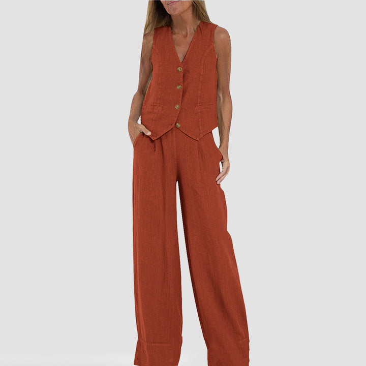 Celine Vest & Pants Set