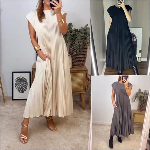 Orly™ Pleated Maxi Dress