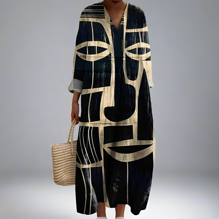 Magnolia – Abstract Soul Kaftan Gown