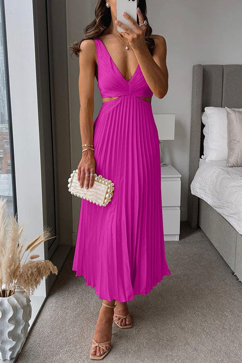 Kelsey™ | PLEATED DRESS WITH CUT-OUTS