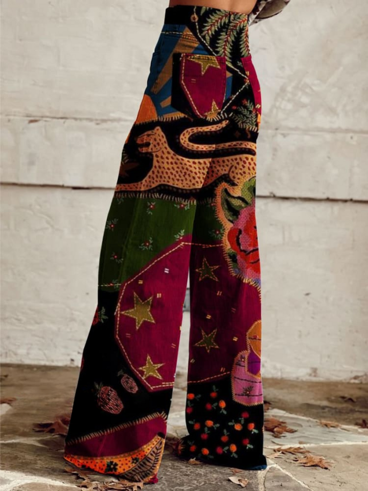 Siena | Retro Wide-Leg Trousers