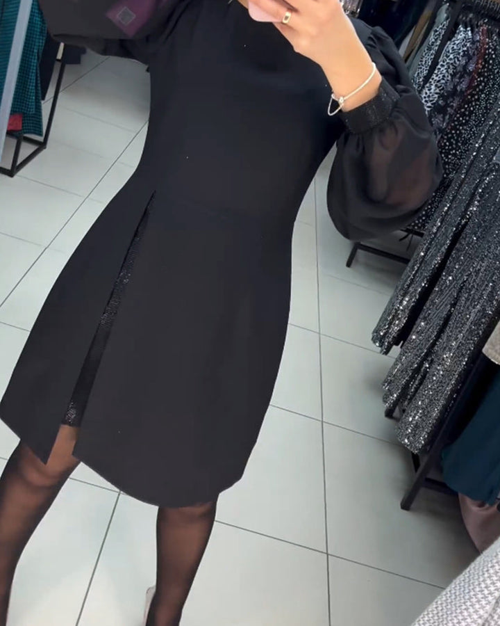 Lina | Elegant Solid-Coloured Dress
