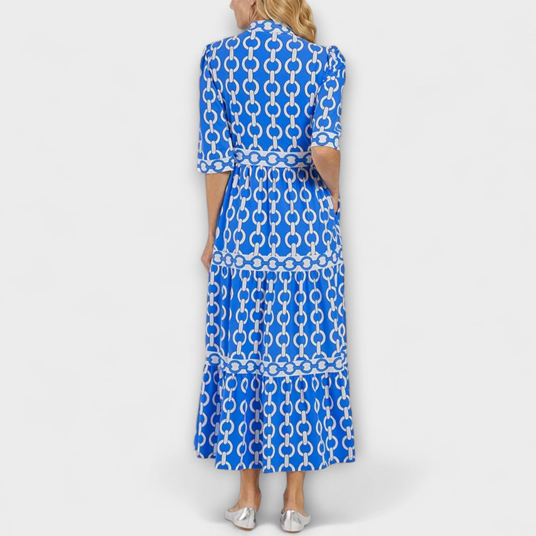 Donna - Midi Dress with Chain Pattern