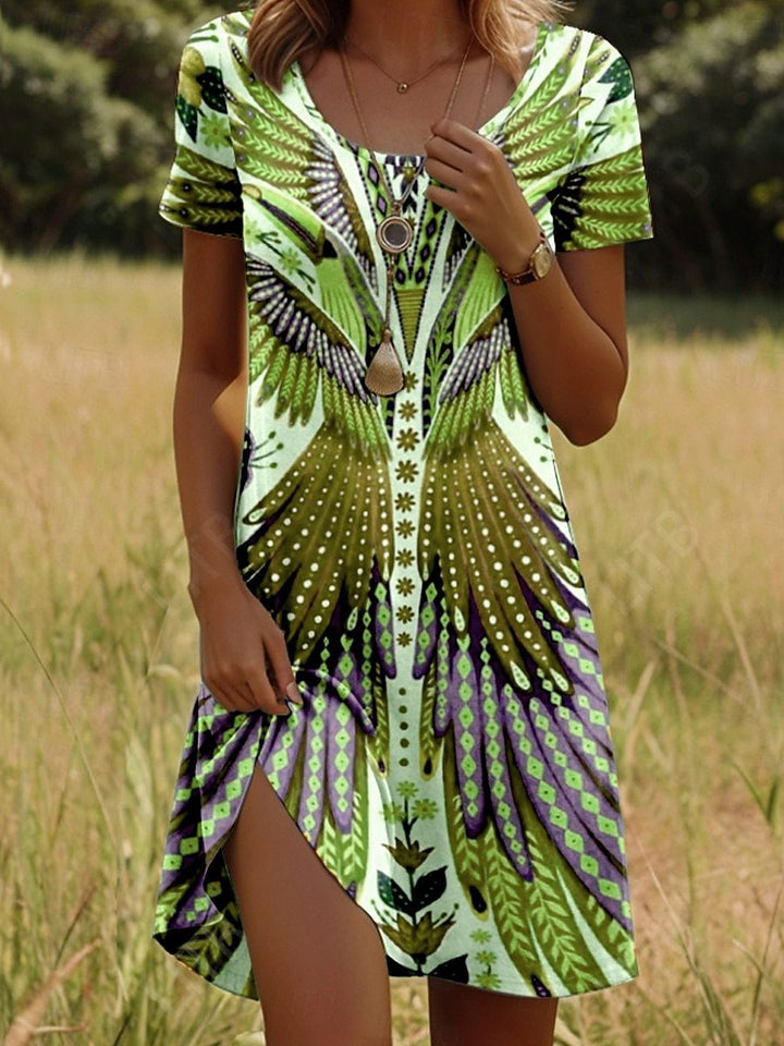 Ella - Trendy Ethnic Printed Summer Dress