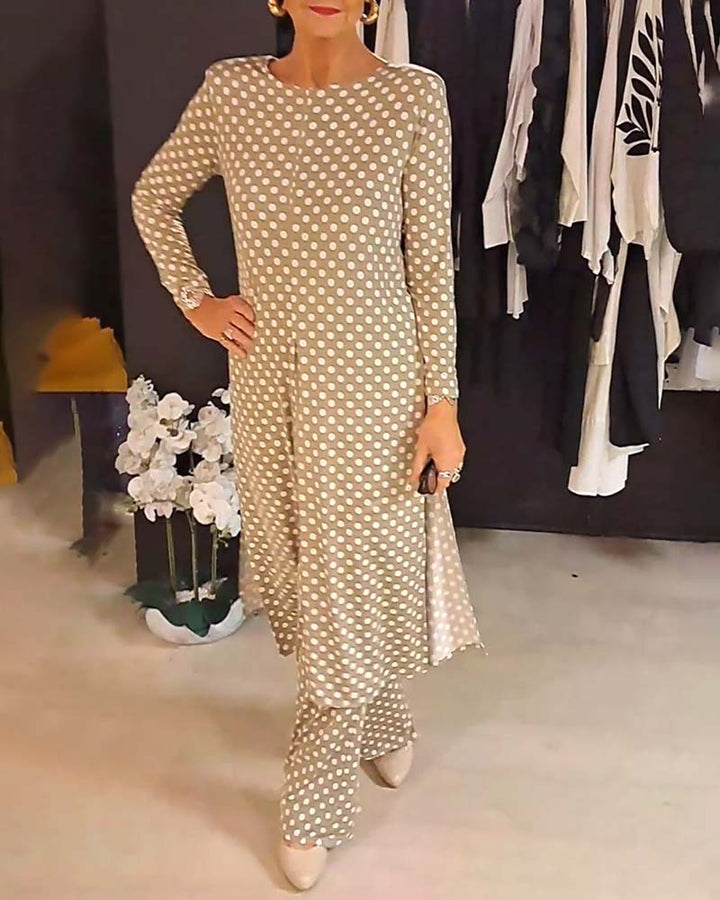 Julia | Chic Polka Dot Split Suit