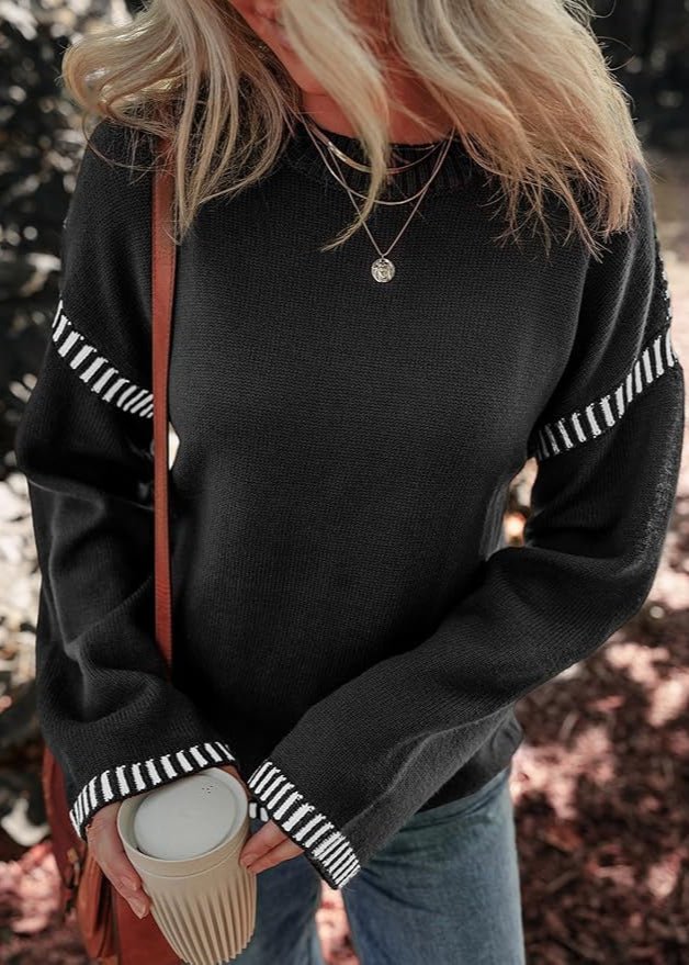 Meola | Stylish Two-Tone Sweater
