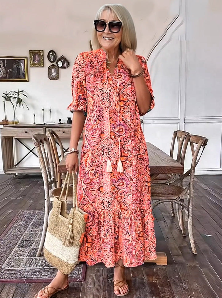 Farah | Vintage Print Tunic Dress