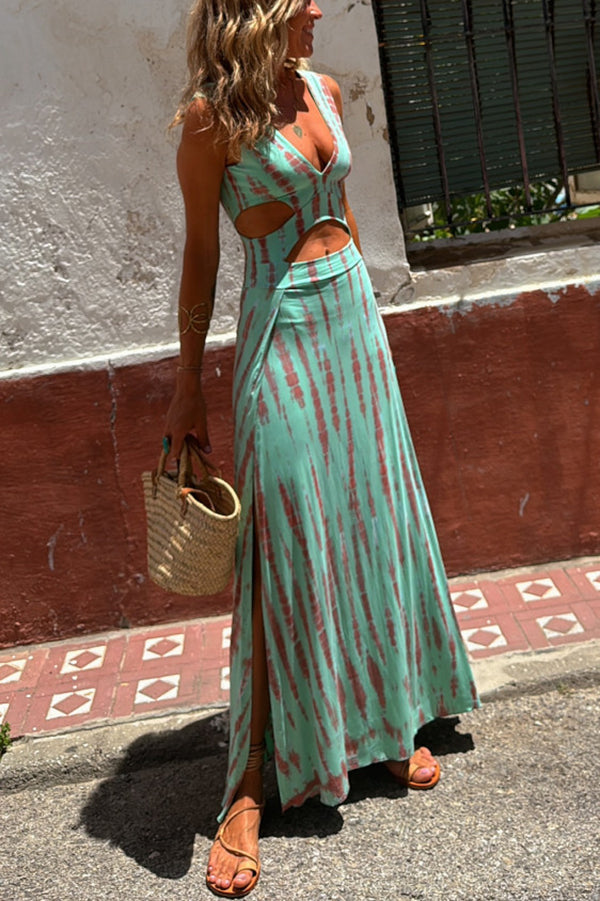 Melissa | Cut-Out Stretch Dress with Side Slit