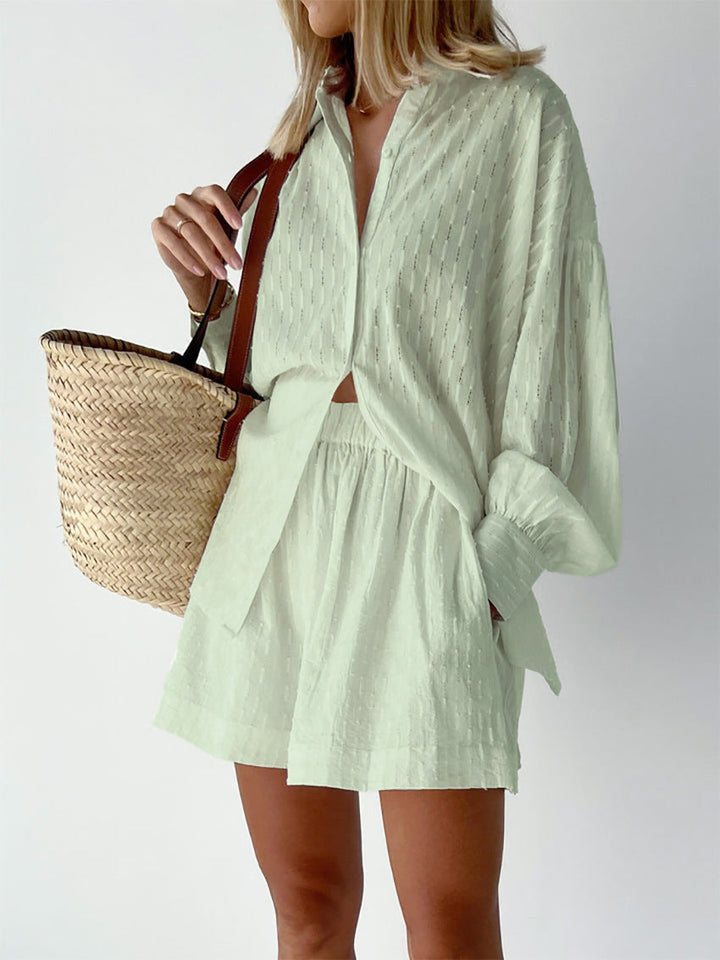 Imogen™ | Stylish Breezy Top and Shorts Ensemble