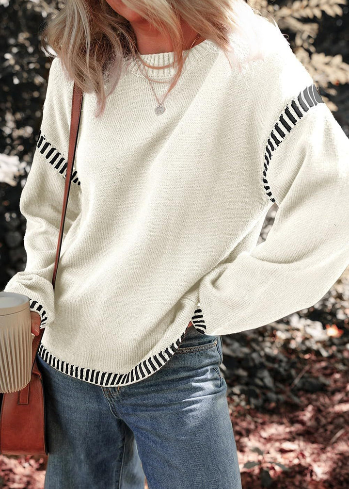 Meola | Stylish Two-Tone Sweater