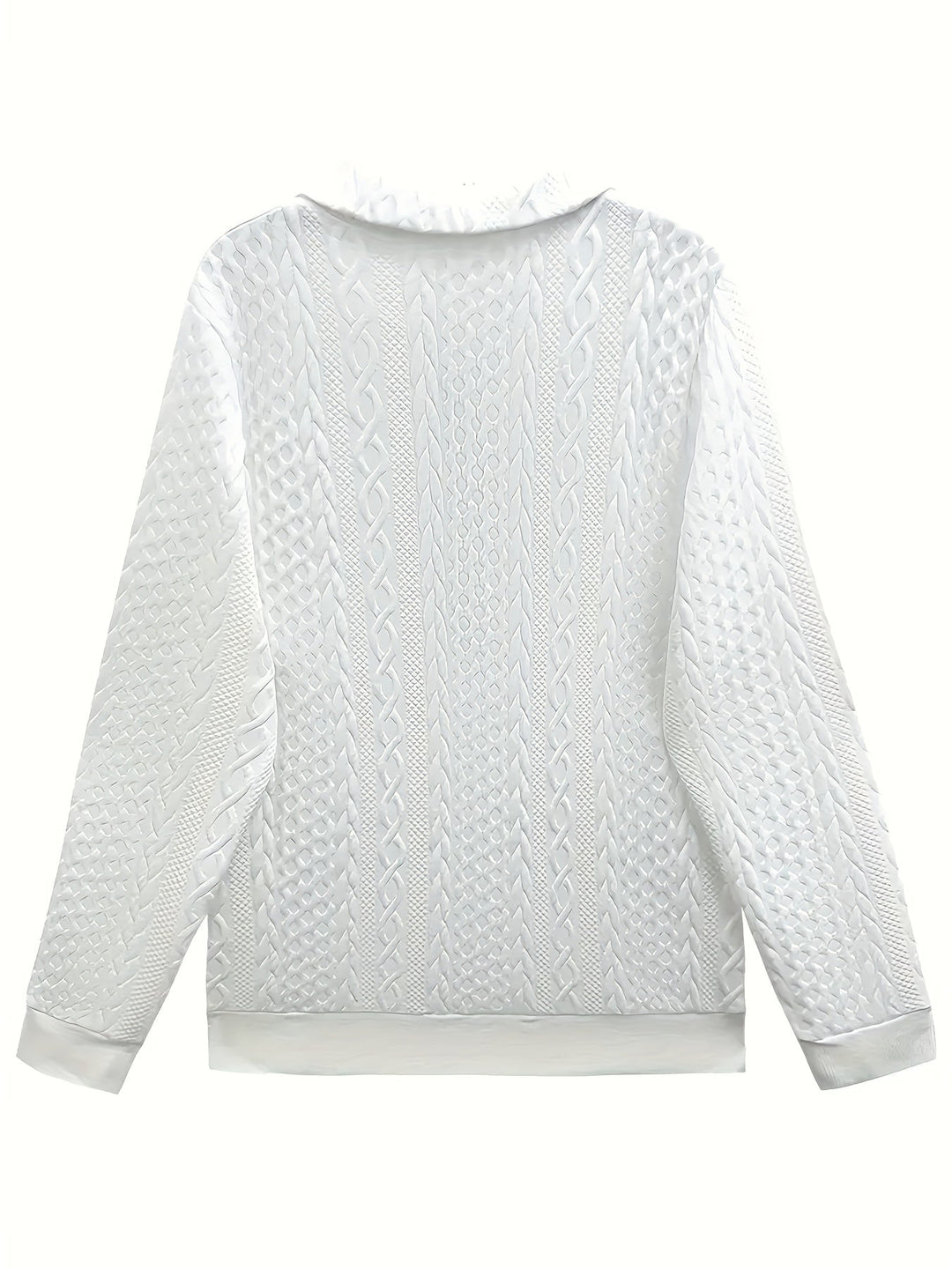 Miriam – Chic Long Sleeve Sweatshirt with Zipper Pockets