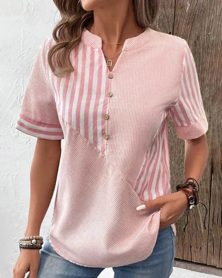 Helene | Women's Soft Striped Blouse