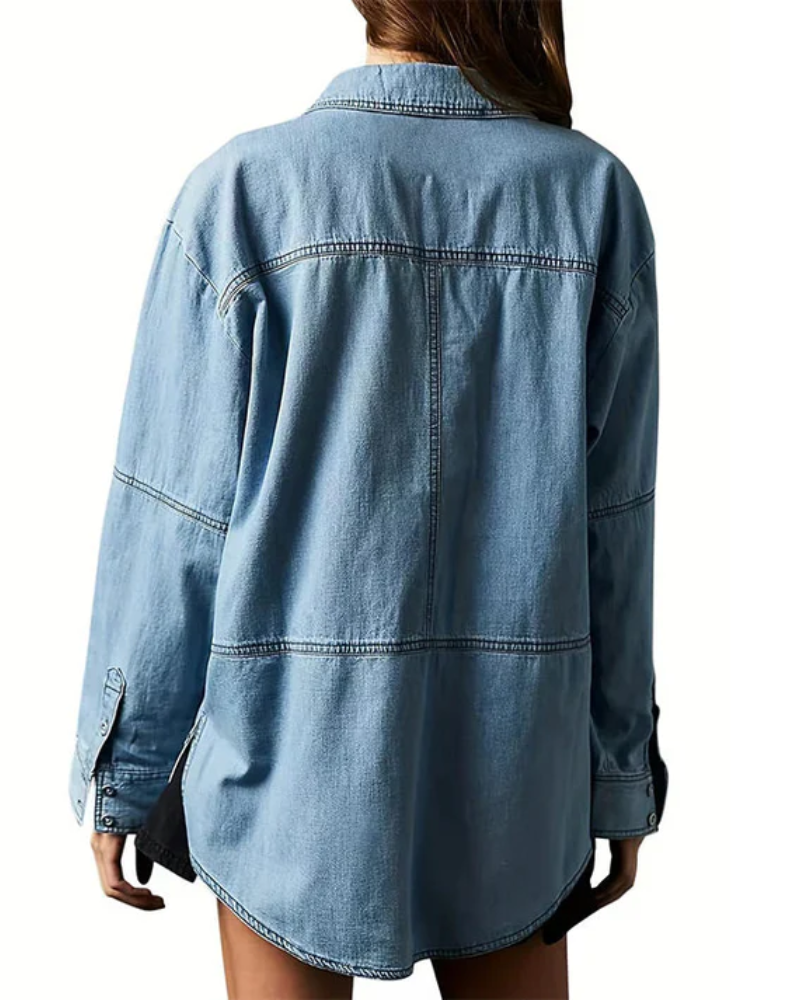 BEATRICE - Relaxed Fit Denim Pullover