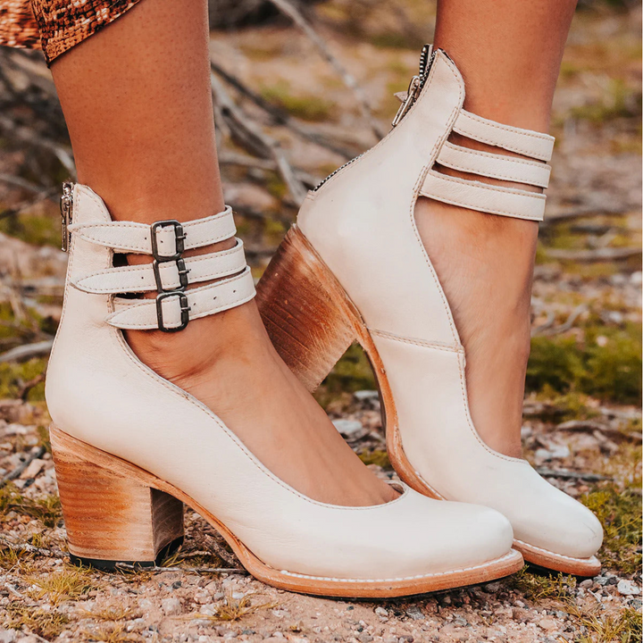 Ginevra™ | Strappy Court Shoes with a Wide Heel