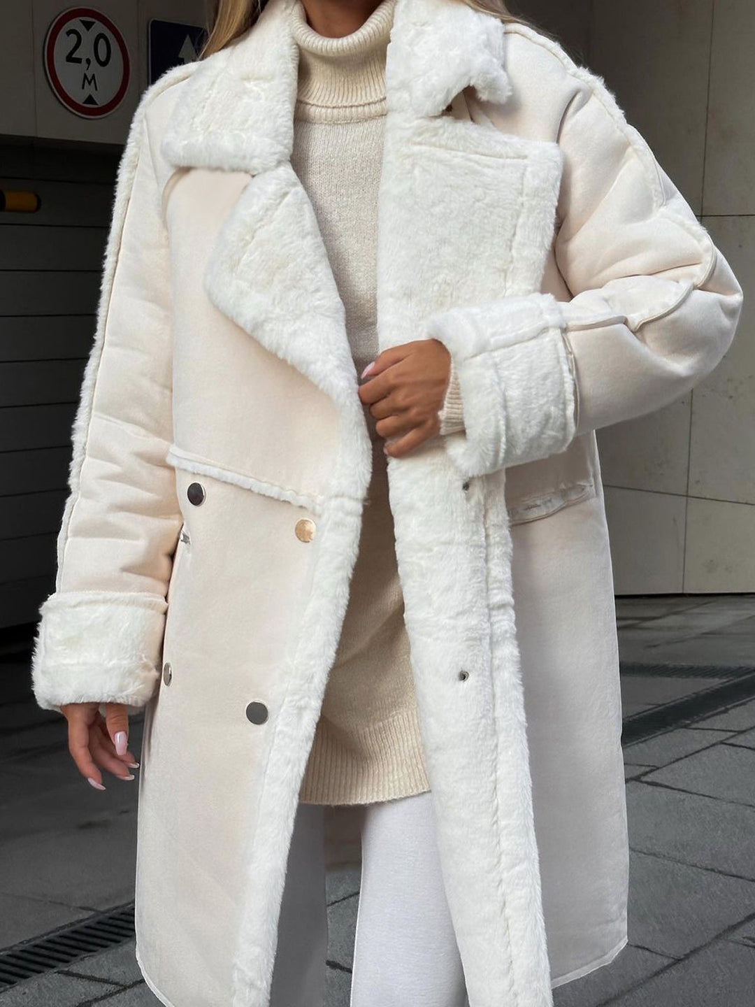 Peppin | Stylish Long Polar Fleece Women's Coat