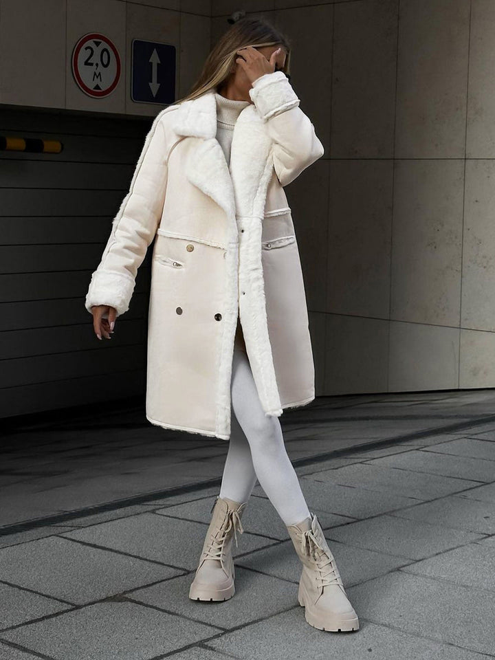 Peppin | Stylish Long Polar Fleece Women's Coat