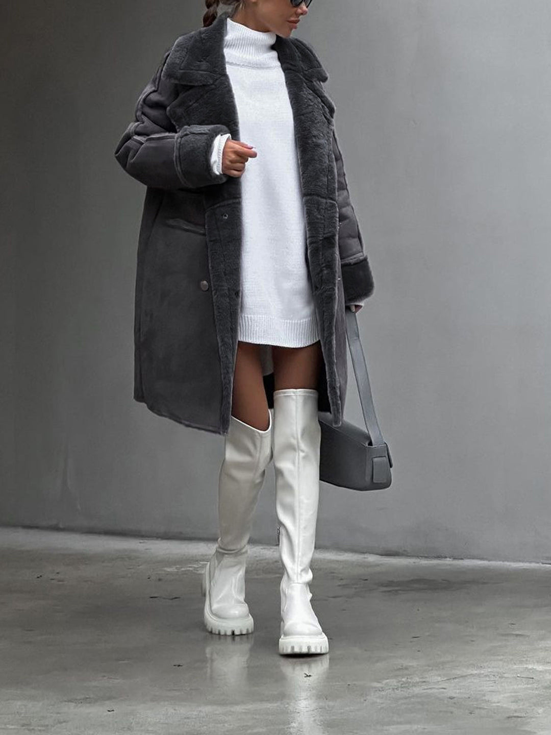Peppin | Stylish Long Polar Fleece Women's Coat