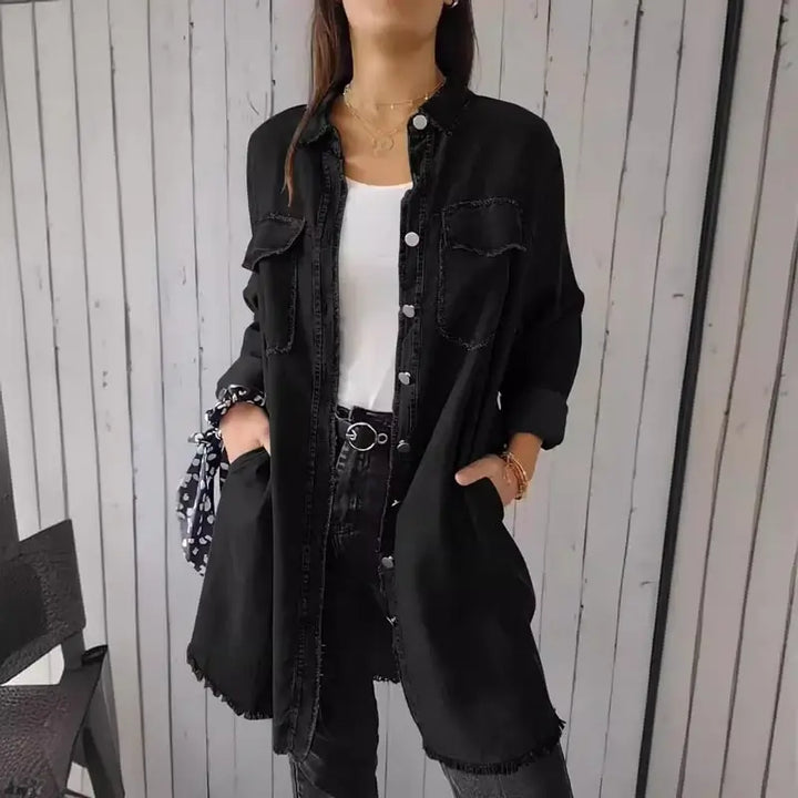 Mila – Casual Denim Shirt Jacket