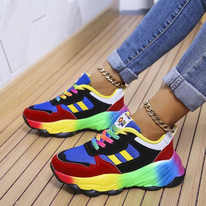Aurora Stylish and Comfortable Colorful Sneakers by Ladivania