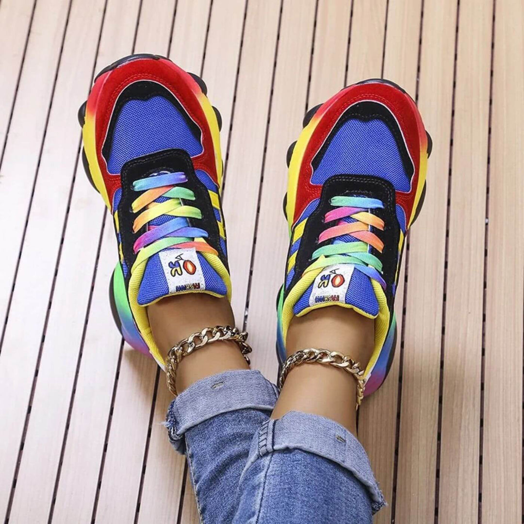 Aurora Stylish and Comfortable Colorful Sneakers by Ladivania