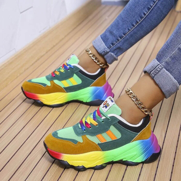 Aurora Stylish and Comfortable Colorful Sneakers by Ladivania