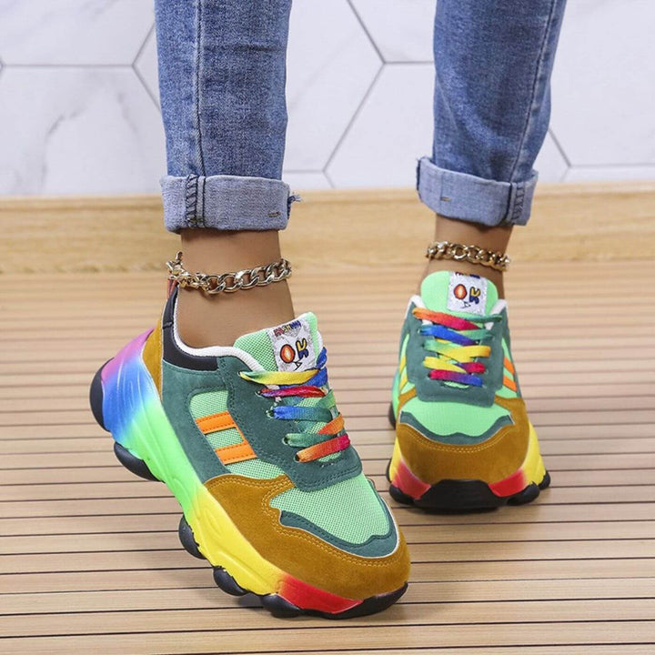 Aurora Stylish and Comfortable Colorful Sneakers by Ladivania