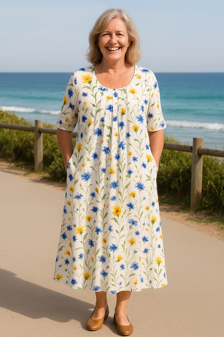 Ivryrose | Elegant Flow Dress – Tummy-Friendly Fit