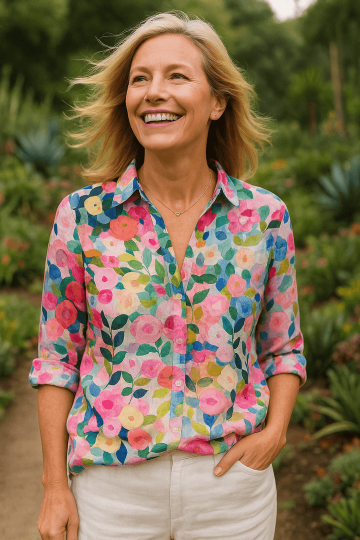 Frida | Floral Canvas Top