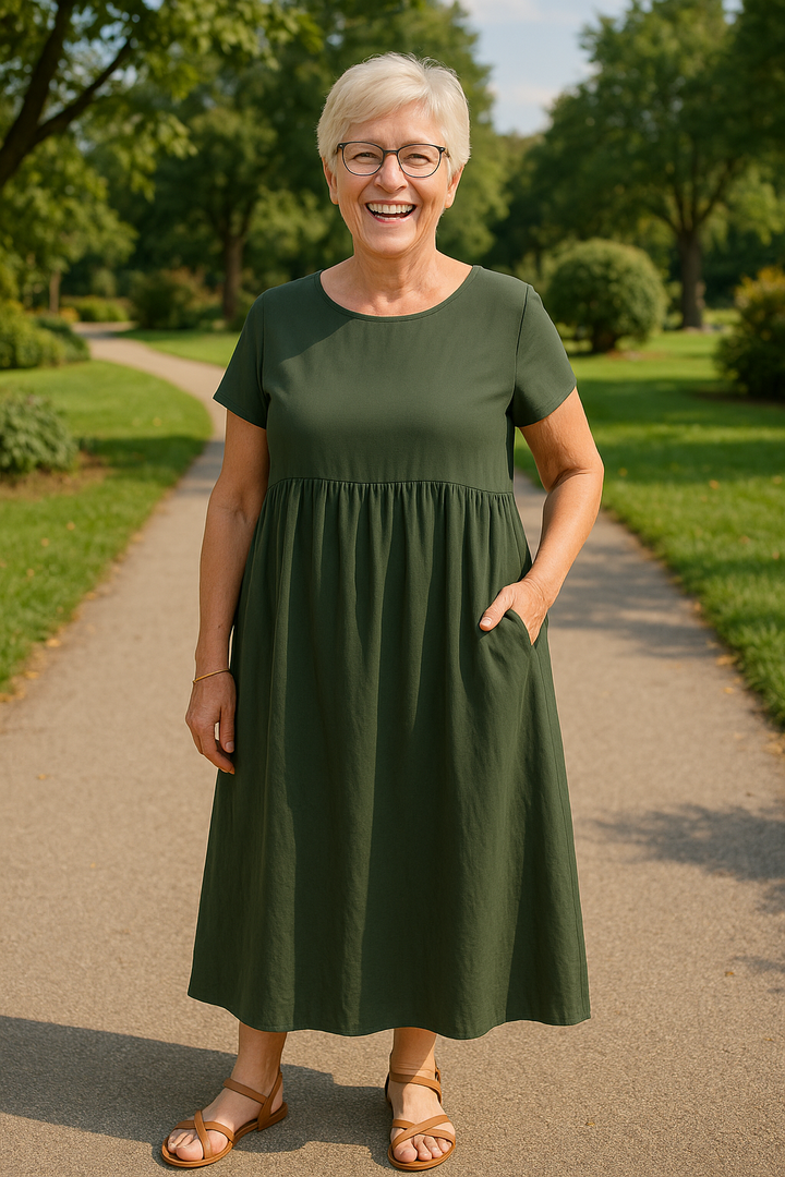 Ruby Pocket Dress - Effortless Comfort Redefined