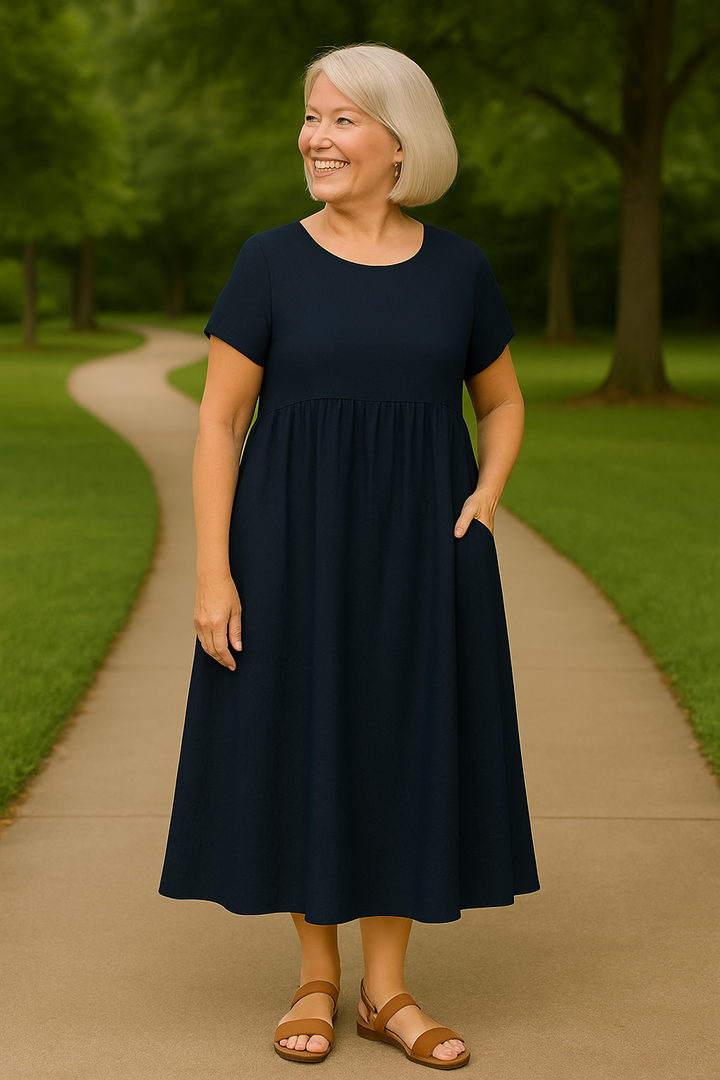 Ruby Pocket Dress - Effortless Comfort Redefined